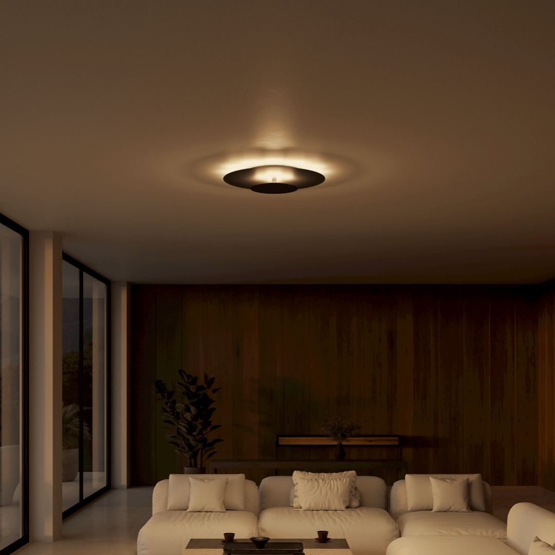 Plafón LED de Techo Redondo y Extraplano de Diseño Moderno