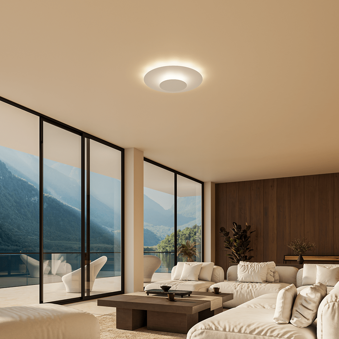 Plafón LED de Techo Redondo y Extraplano de Diseño Moderno