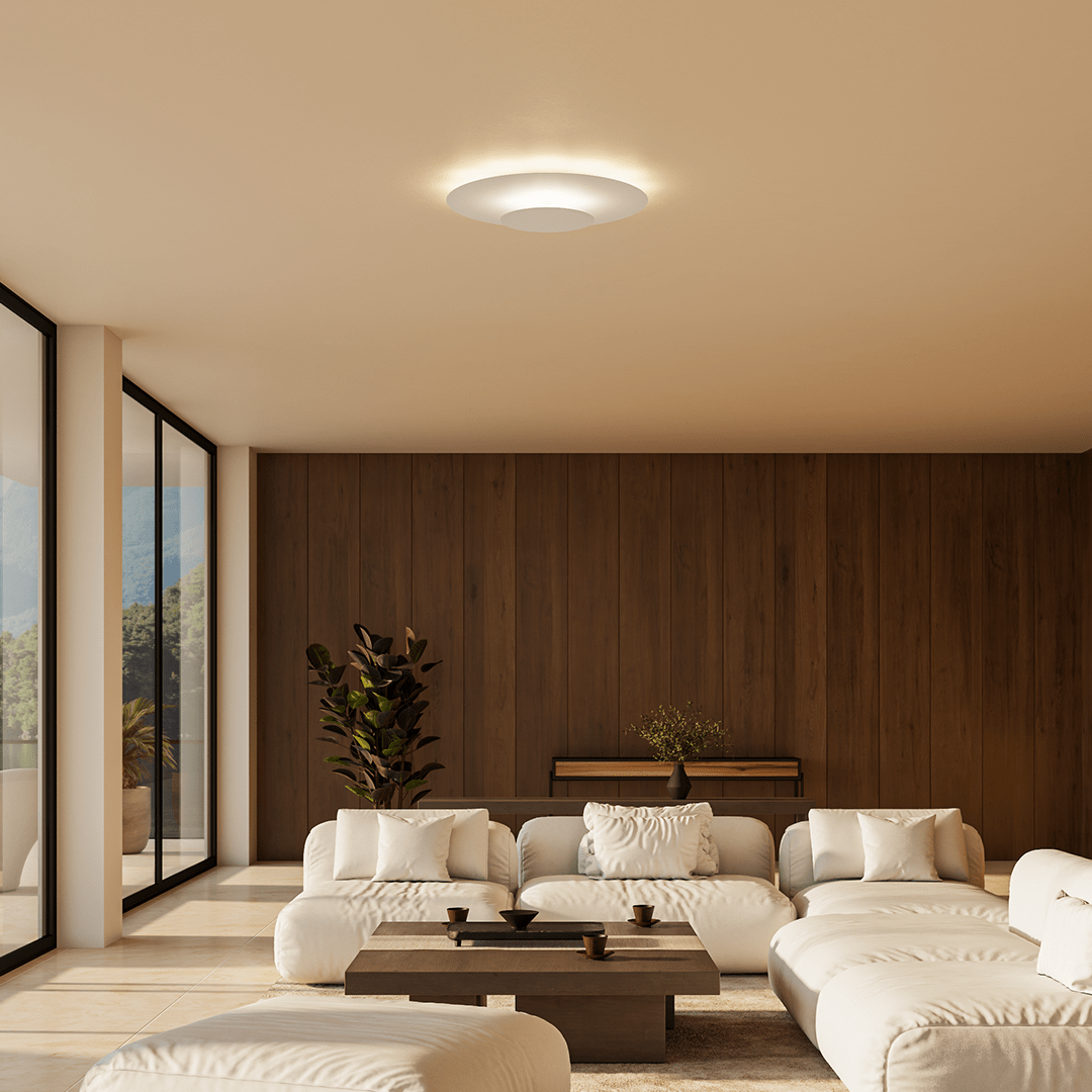 Plafón LED de Techo Redondo y Extraplano de Diseño Moderno