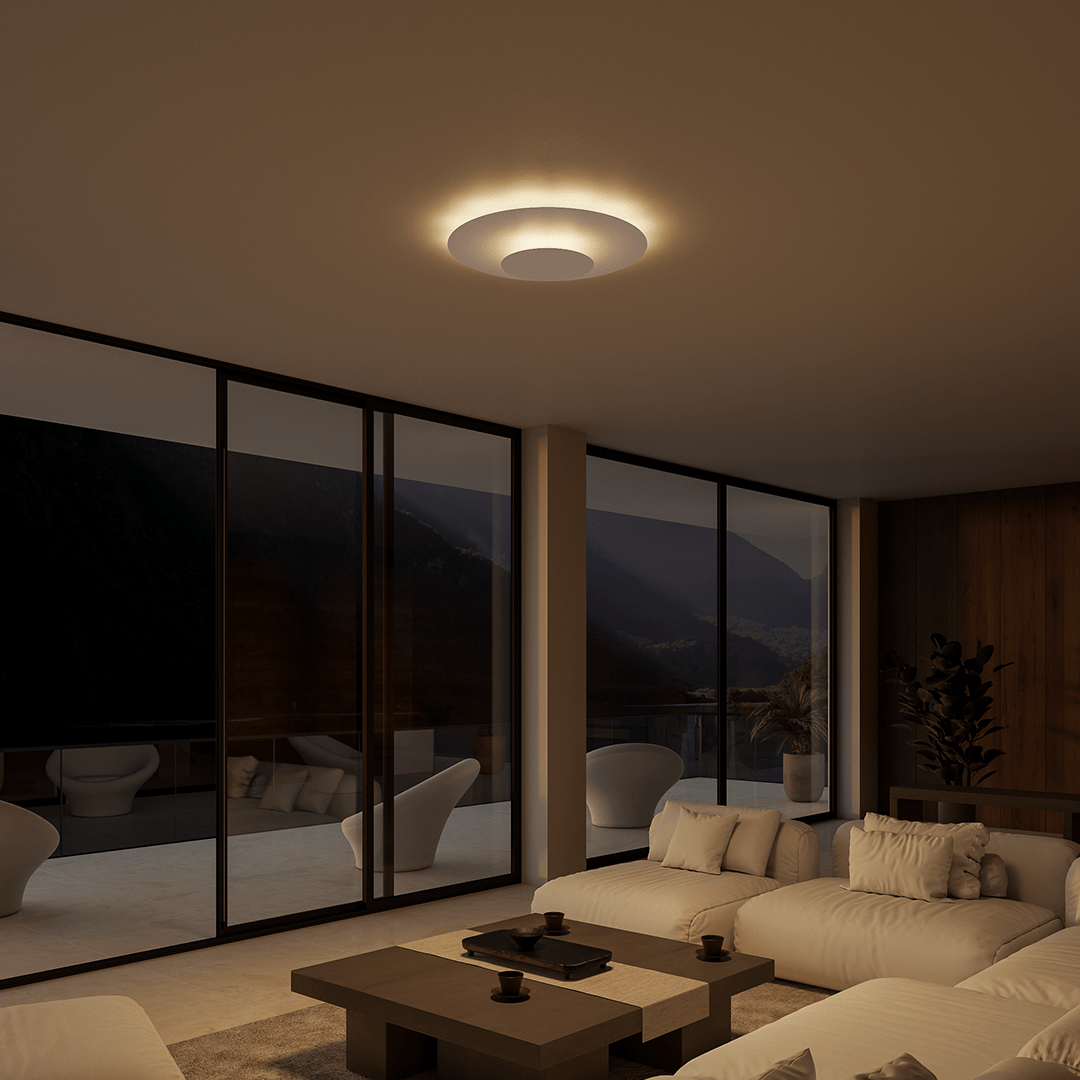 Plafón LED de Techo Redondo y Extraplano de Diseño Moderno