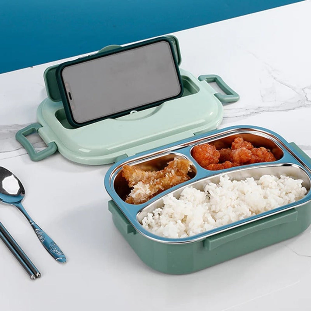 Fiambrera Bento Aislada con Compartimentos en 4 Colores