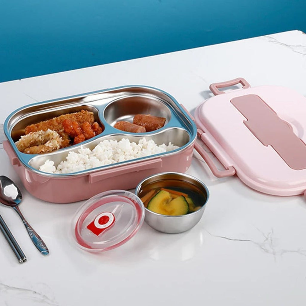 Fiambrera Bento Aislada con Compartimentos en 4 Colores