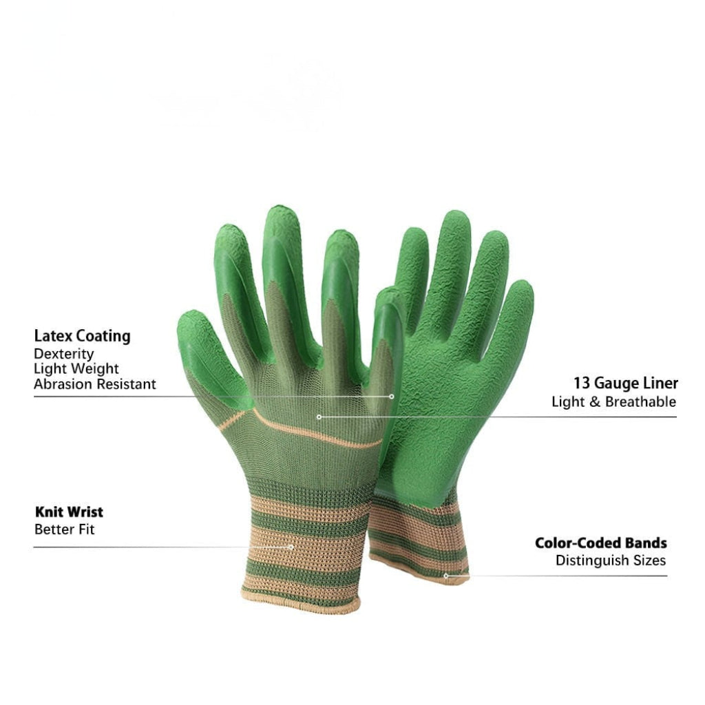 Guantes de Jardinería Ligeros Transpirables con Látex