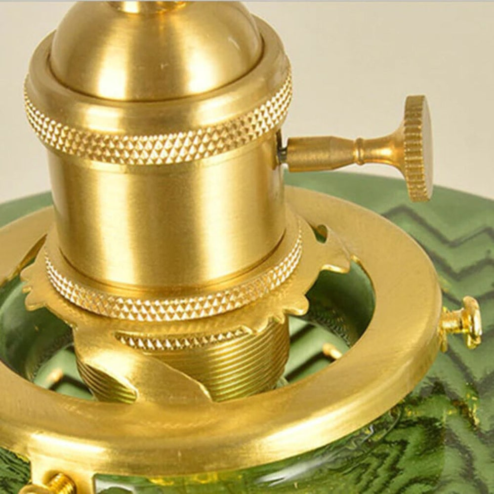 Lámpara Colgante de Vidrio Verde o Claro Vintage Ajustable