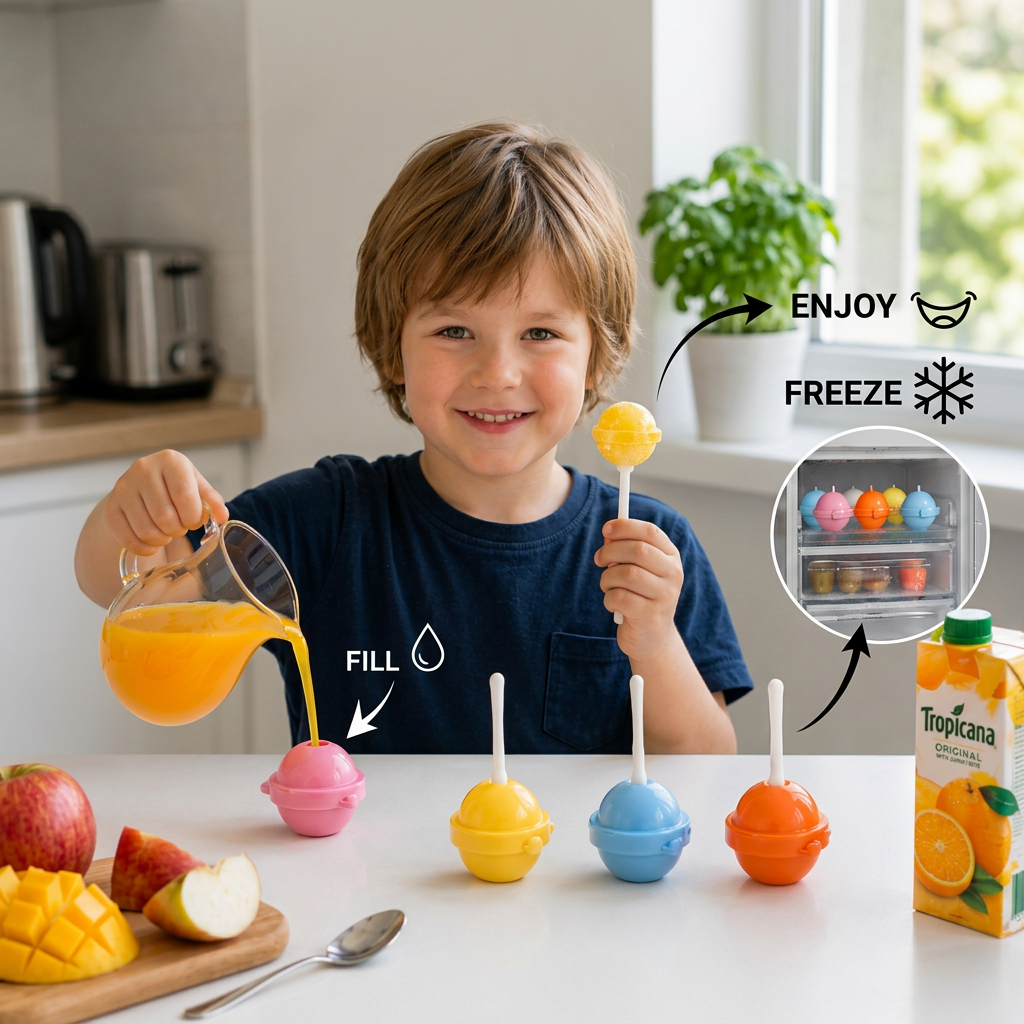 Moldes para Polos Caseros Divertidos para Helados de Verano