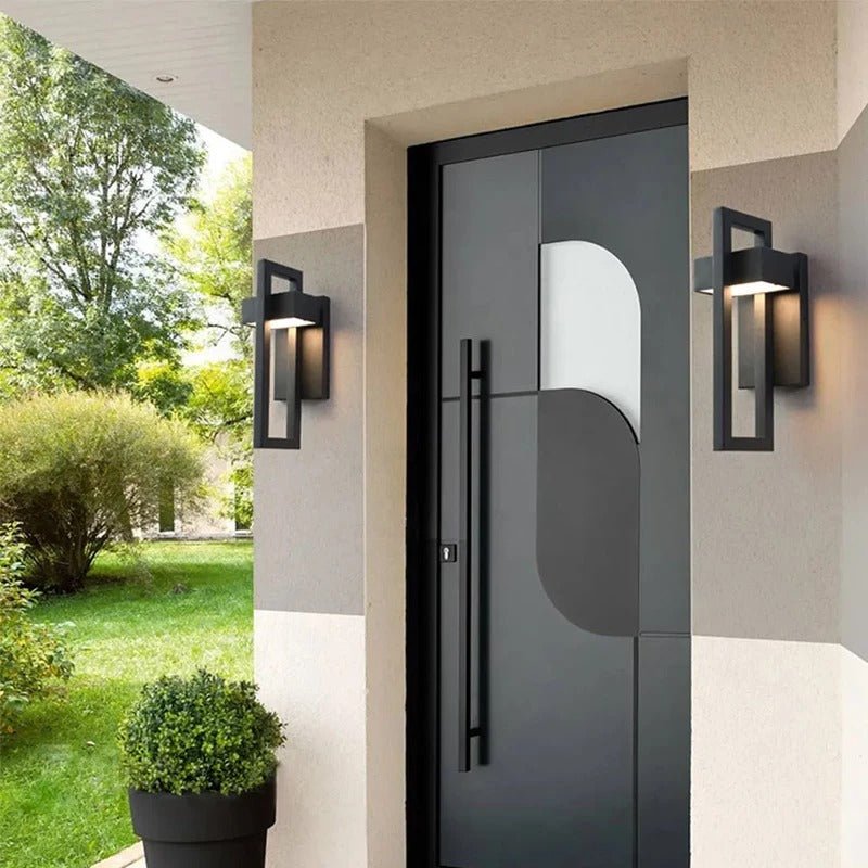 Aplique LED Exterior Geométrico de Aluminio Escandinavo