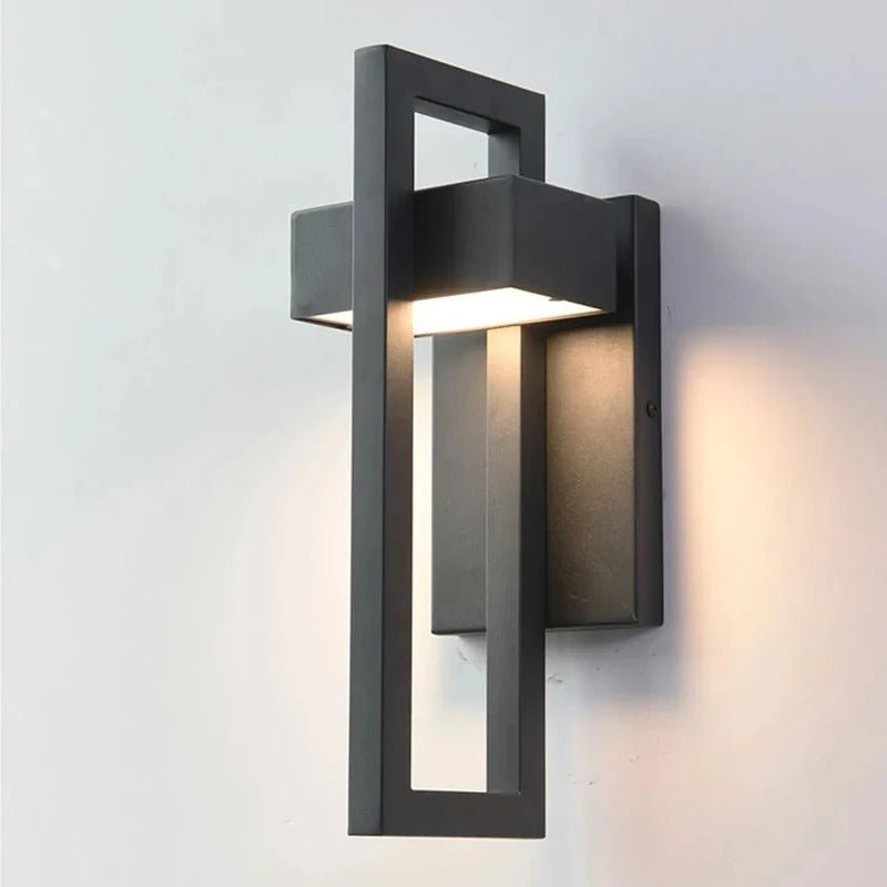 Aplique LED Exterior Geométrico de Aluminio Escandinavo