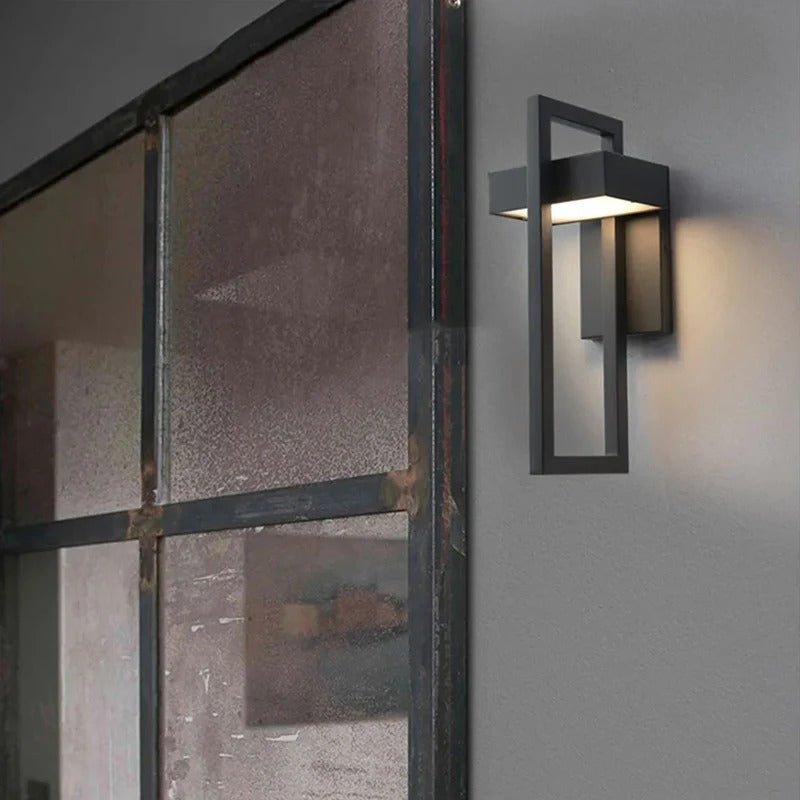 Aplique LED Exterior Geométrico de Aluminio Escandinavo