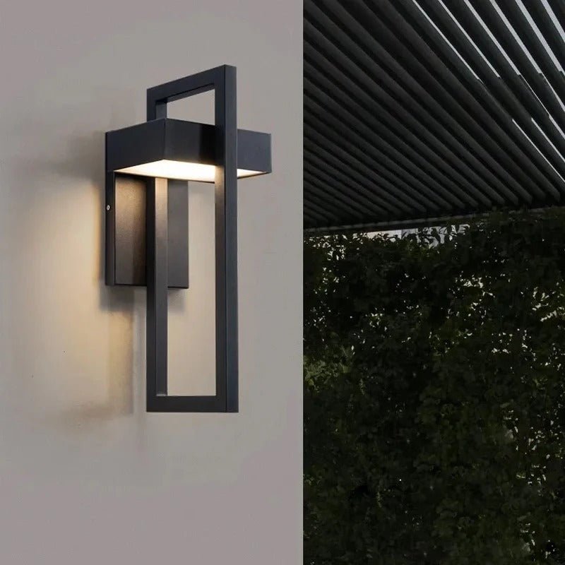 Aplique LED Exterior Geométrico de Aluminio Escandinavo