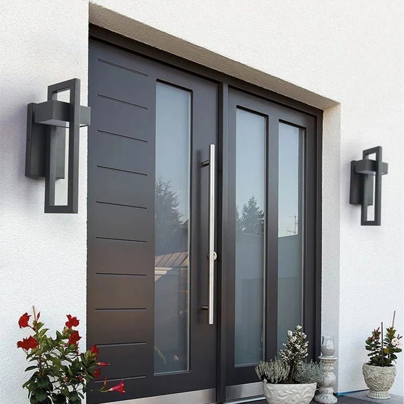 Aplique LED Exterior Geométrico de Aluminio Escandinavo