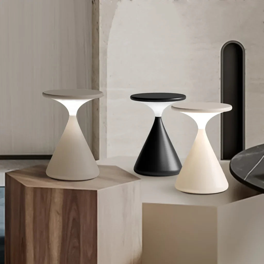 Lámpara de Mesa Inalámbrica Aurora Forma de Reloj de Arena