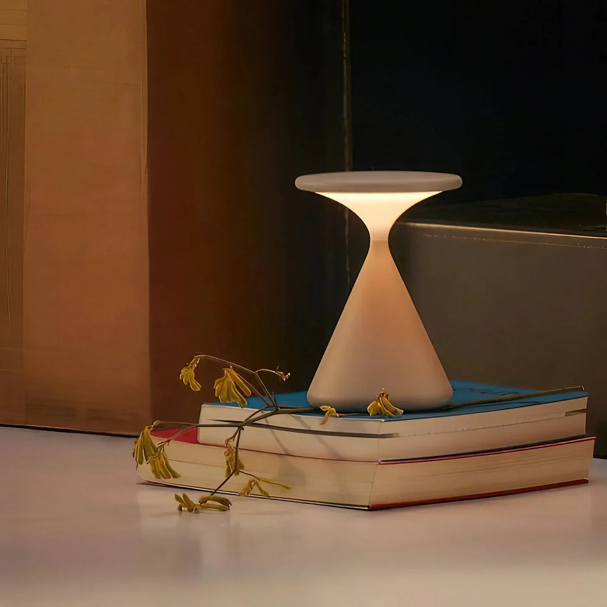 Lámpara de Mesa Inalámbrica Aurora Forma de Reloj de Arena