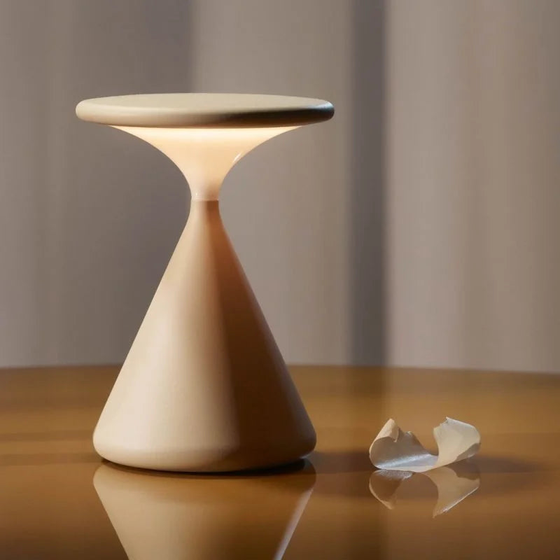 Lámpara de Mesa Inalámbrica Aurora Forma de Reloj de Arena