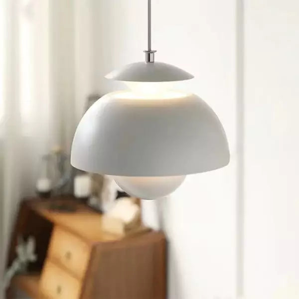 Flora Lámpara Colgante LED Nórdica con Cúpula en Capas