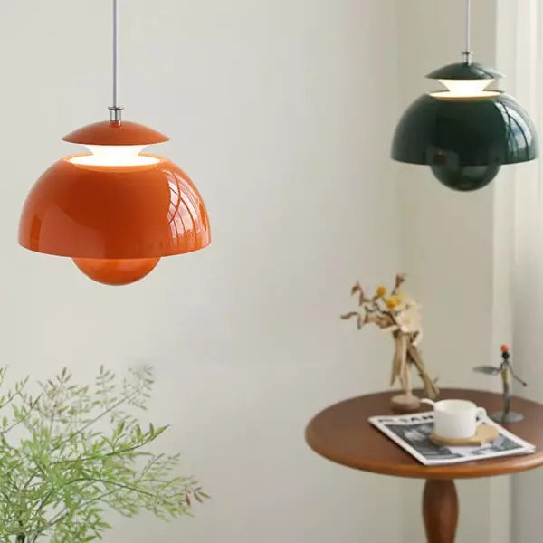Flora Lámpara Colgante LED Nórdica con Cúpula en Capas