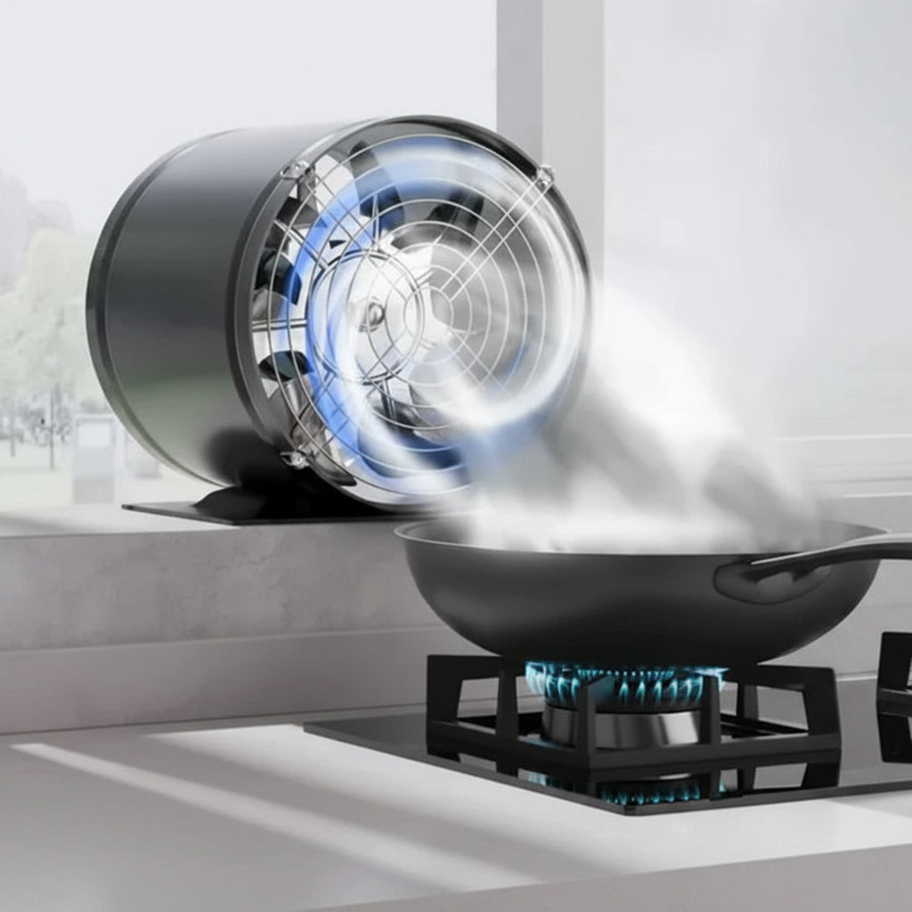 Extractor de Aire Compacto para Cocina y Baño Silencioso