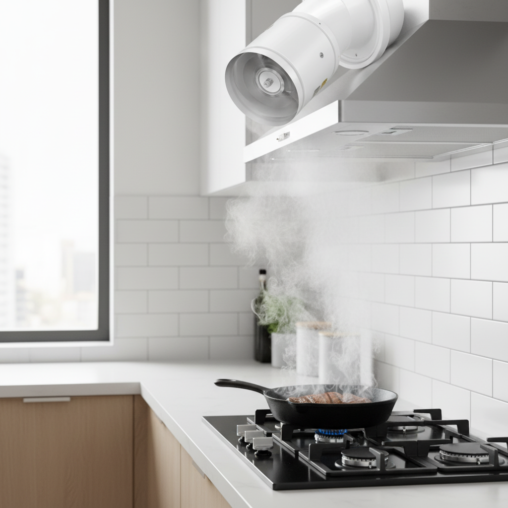 Extractor de Aire Compacto para Cocina y Baño Silencioso