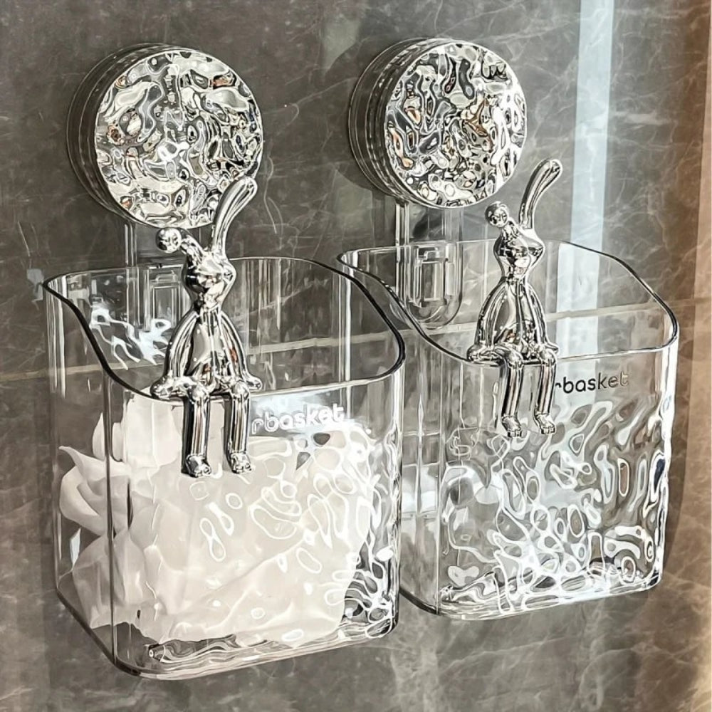 Organizador de Pared para Cocina con Cesta de Almacenaje