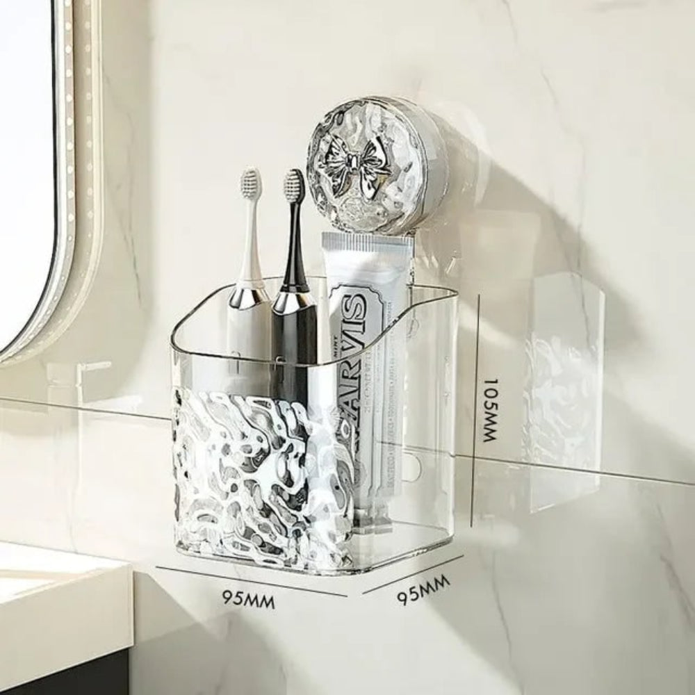 Organizador de Pared para Cocina con Cesta de Almacenaje