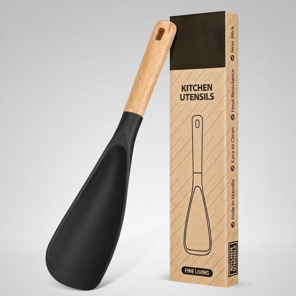 Espátula Cuchara de Silicona sin Juntas Antiadherente, Pack