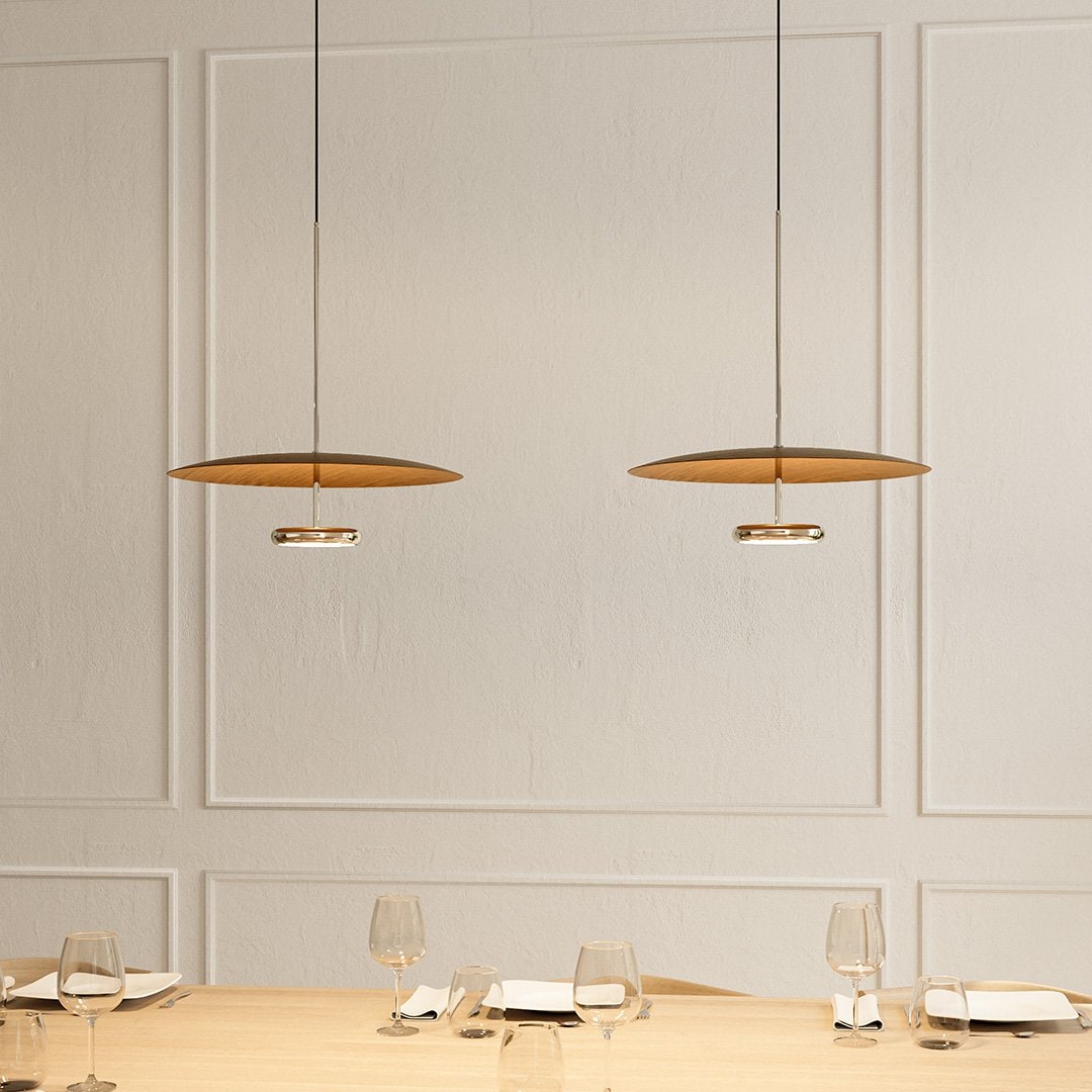 Lámpara Colgante LED Retro con Luz Directa e Indirecta