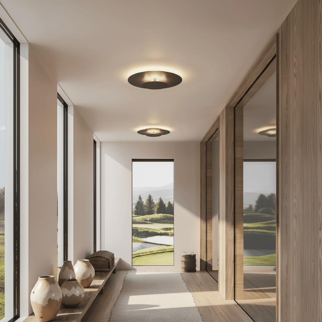 Plafón LED Empotrado de Techo Moderno Minimalista, 2 Colores
