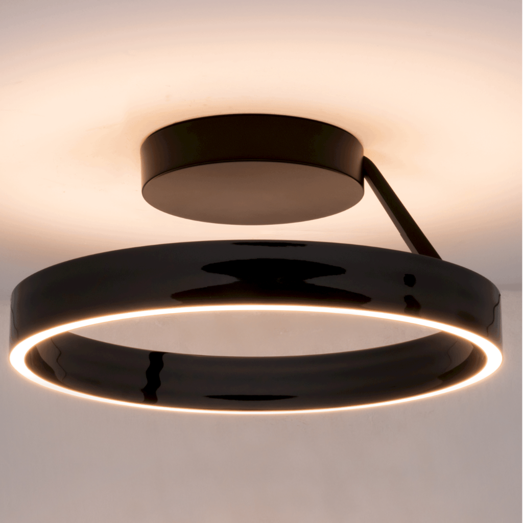 Plafón LED Empotrado Redondo de Perfil Bajo, Cromo o Blanco