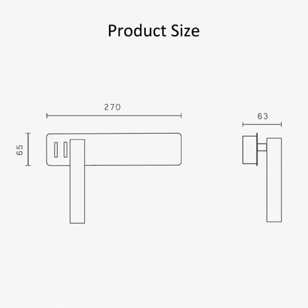 Aplique de Pared LED con Brazo de Lectura Flexible, Moderno