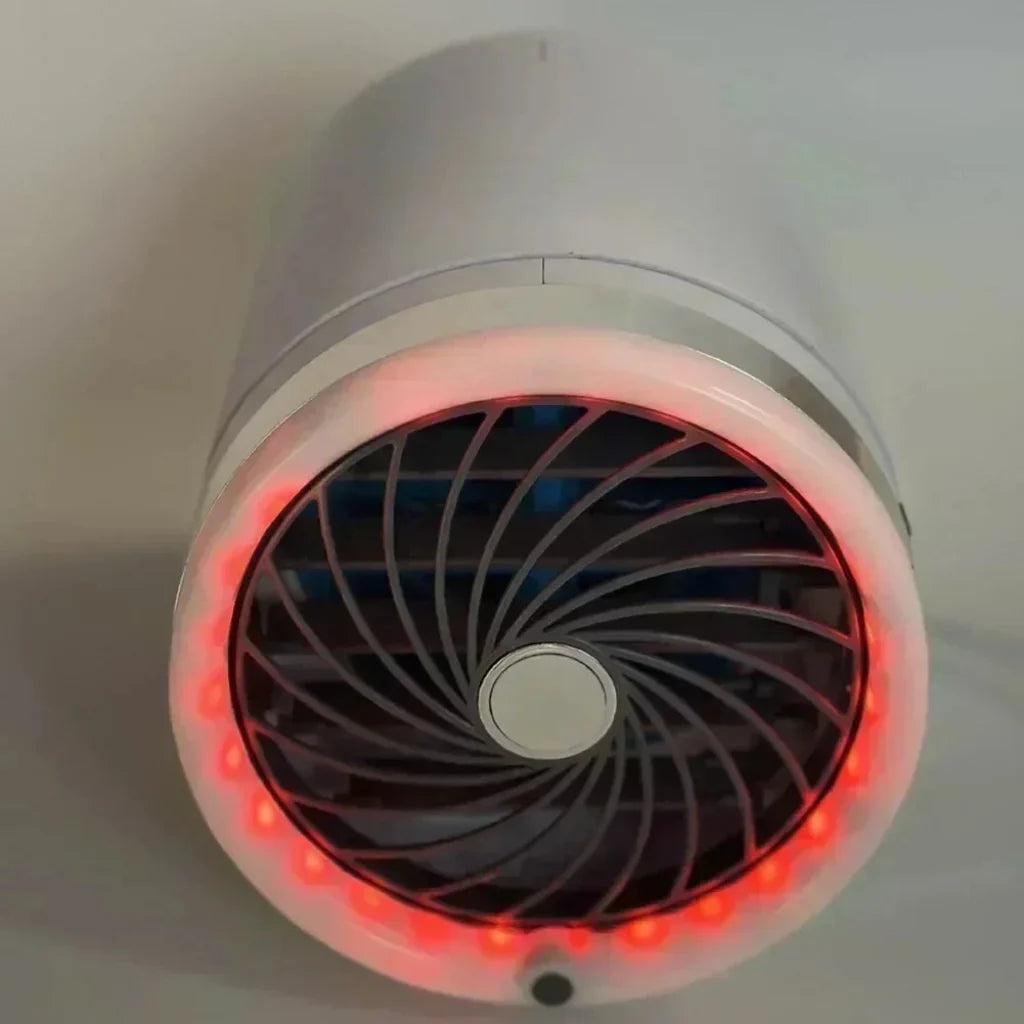 Ventilador Portátil con Luces LED y Acumuladores de Hielo