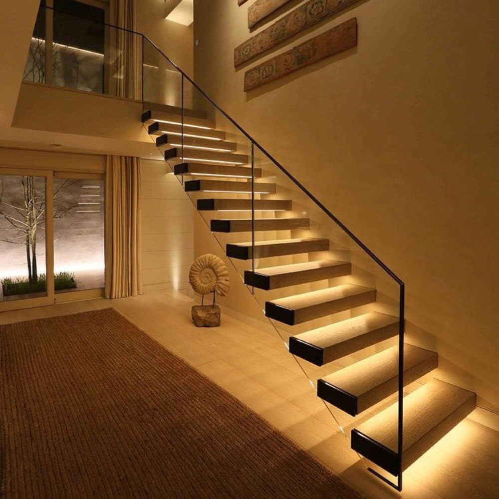 Barra LED de Mesilla con Sensor y Marco Efecto Madera
