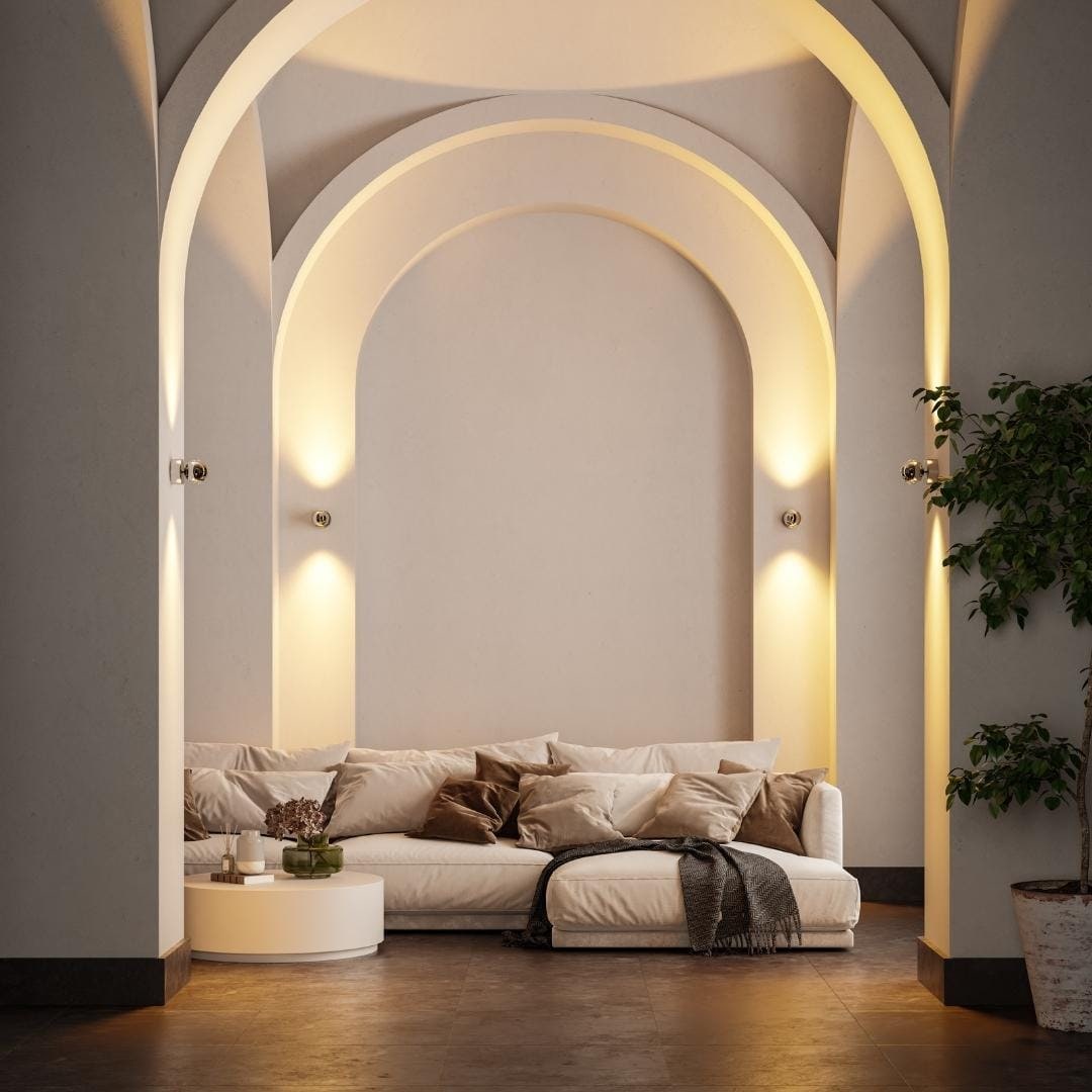 Aplique de Pared LED Moderno Regulable, Cromo o Blanco