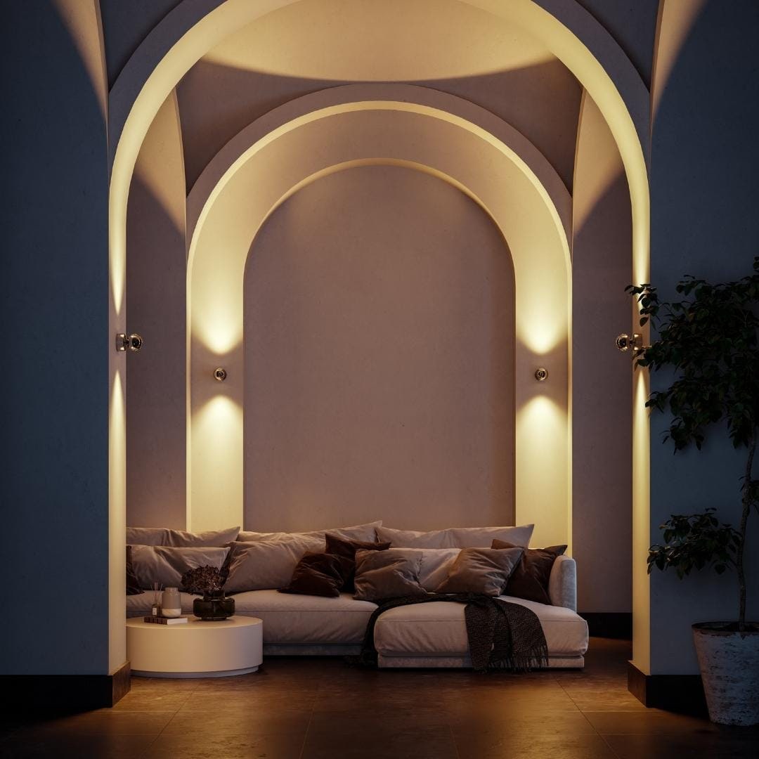Aplique de Pared LED Moderno Regulable, Cromo o Blanco