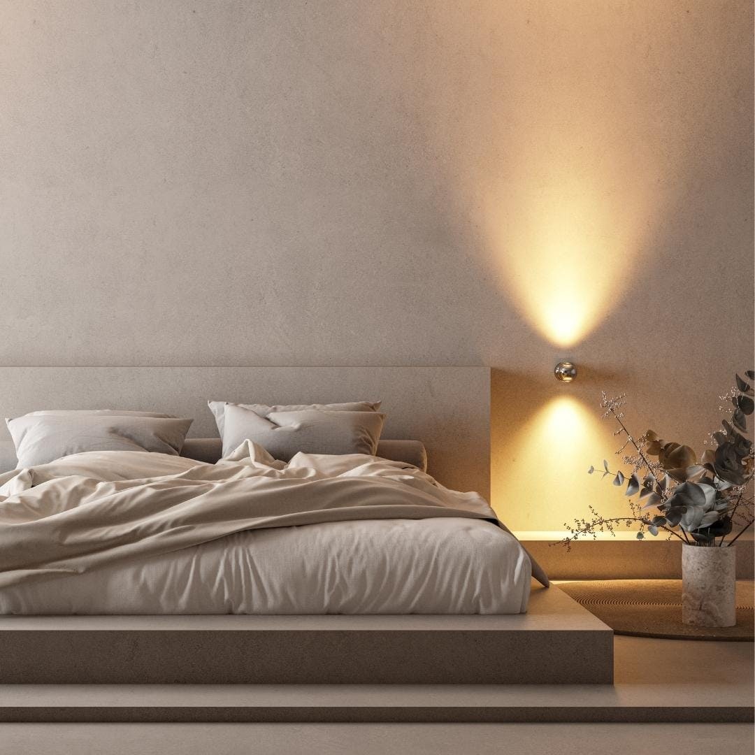 Aplique de Pared LED Moderno Regulable, Cromo o Blanco