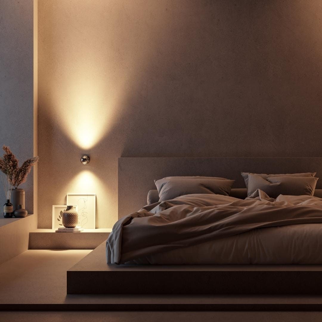 Aplique de Pared LED Moderno Regulable, Cromo o Blanco