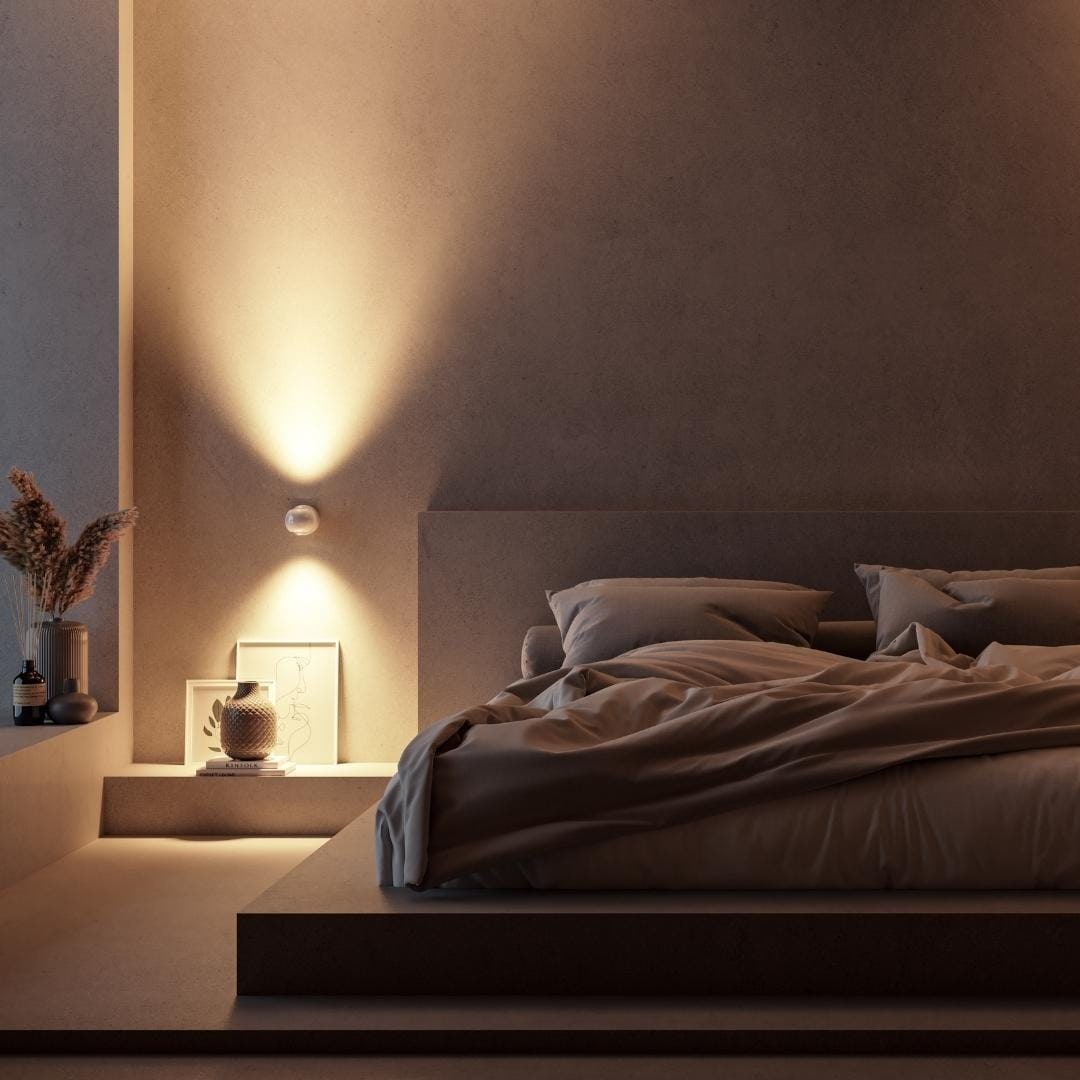 Aplique de Pared LED Moderno Regulable, Cromo o Blanco
