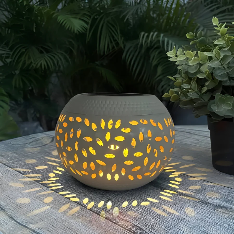Farol Solar de Jardín Lumopattern de Metal Decorativo