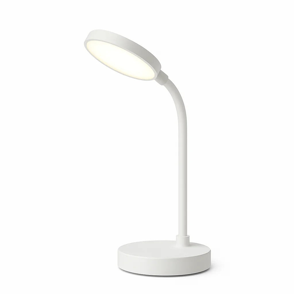 Lámpara de Escritorio LED Cuello de Cisne con Carga USB