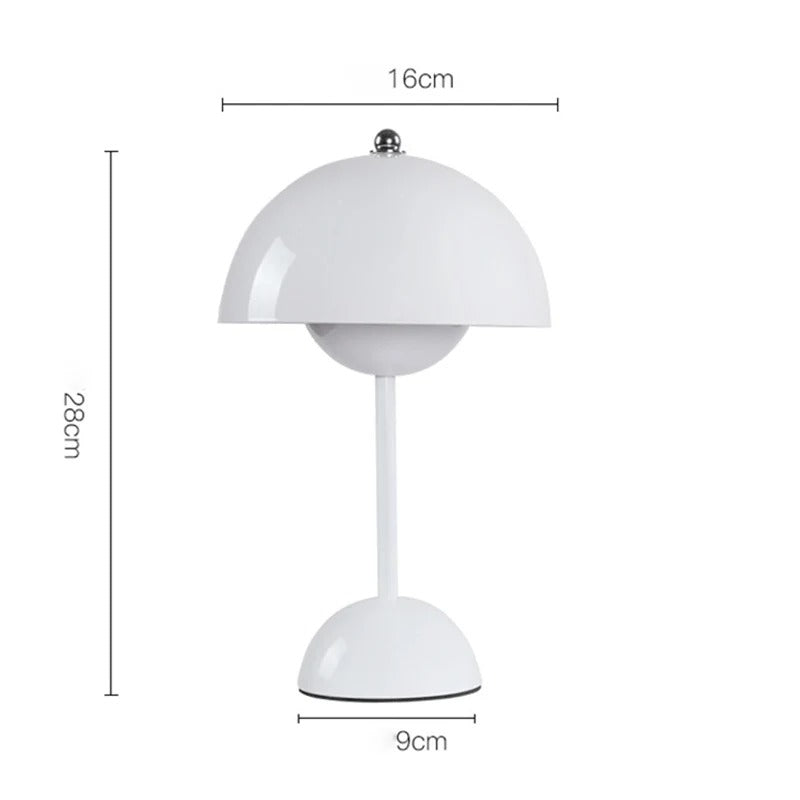 Lámpara de Mesa LED Seta Recargable con Control Táctil
