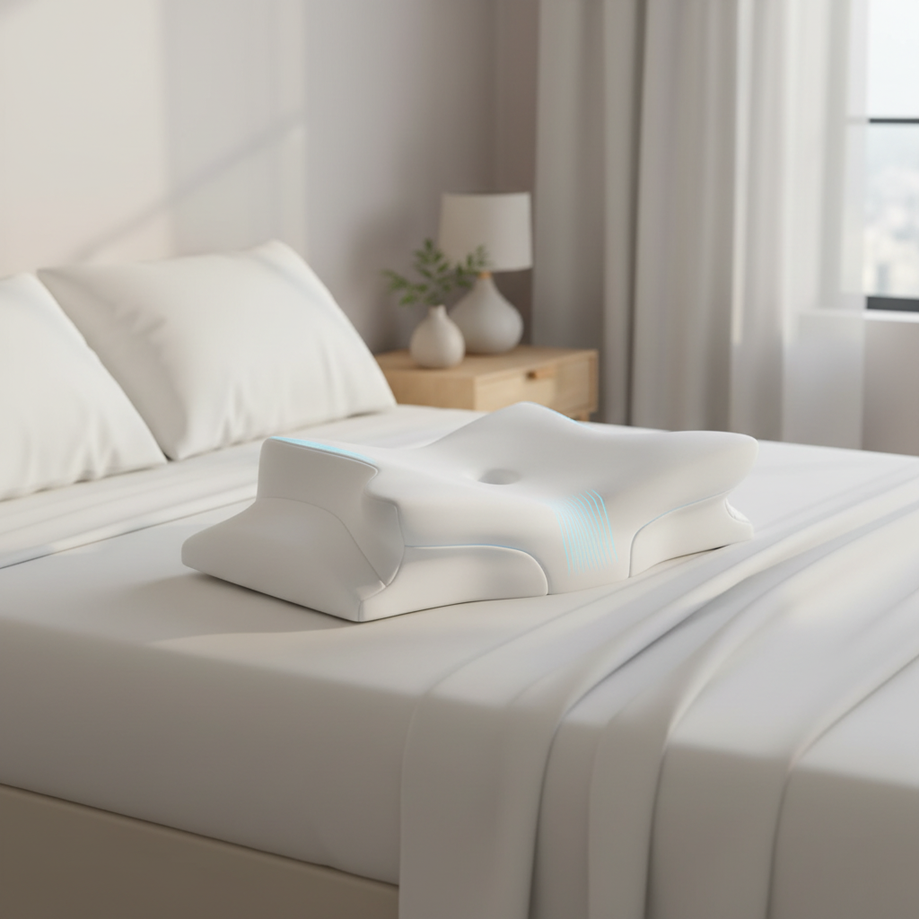 Almohada Viscoelástica Ergonómica de Contorno para Dormir