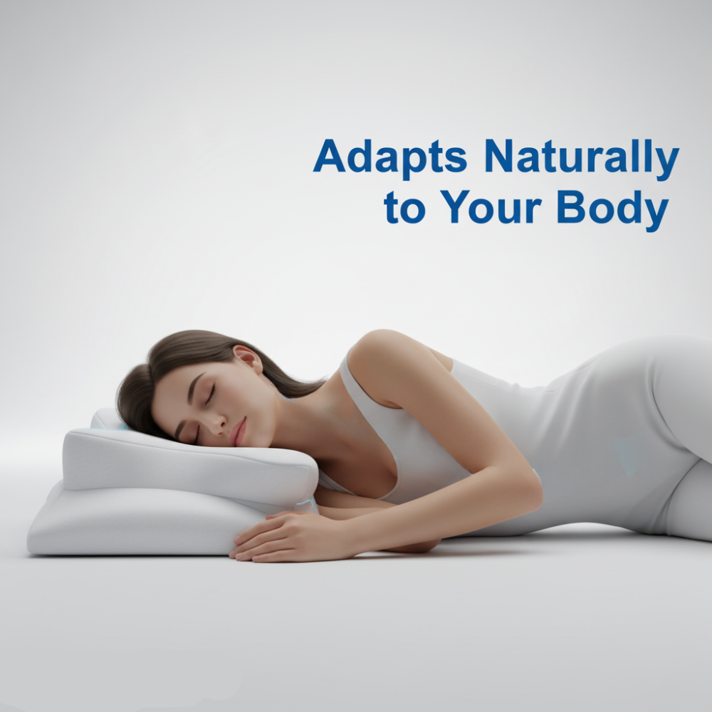 Almohada Viscoelástica Ergonómica de Contorno para Dormir