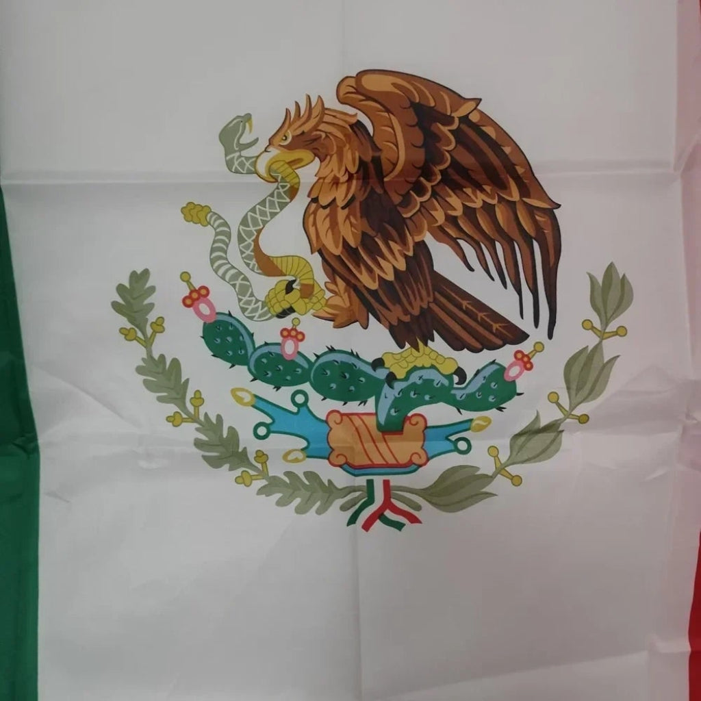 Bandera de México para Exterior e Interior, 2 Tamaños