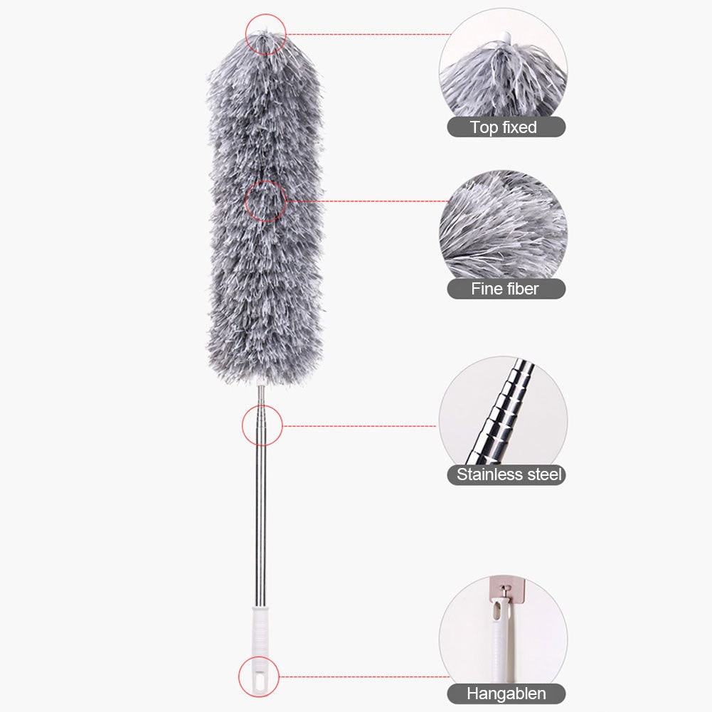Plumero de Microfibra Extensible para Techos y Ventiladores