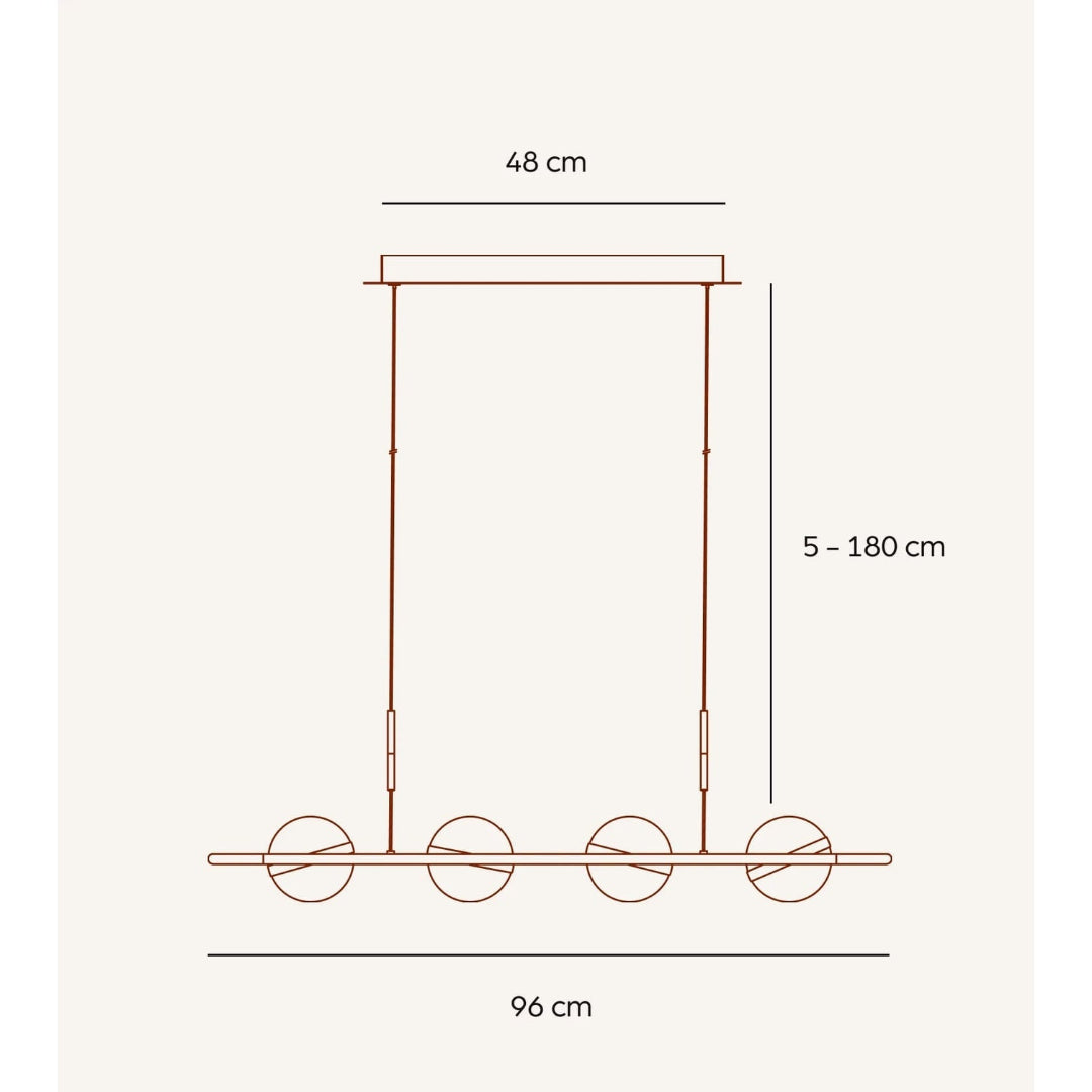 Lámpara Colgante LED Moderna Ajustable para Comedor y Cocina