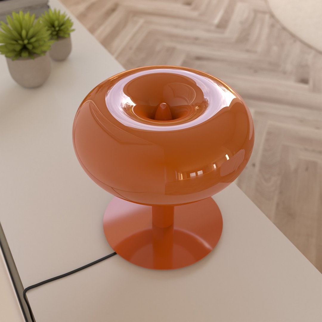 Lámpara de Mesa Retro de Cristal con LED Táctil Regulable