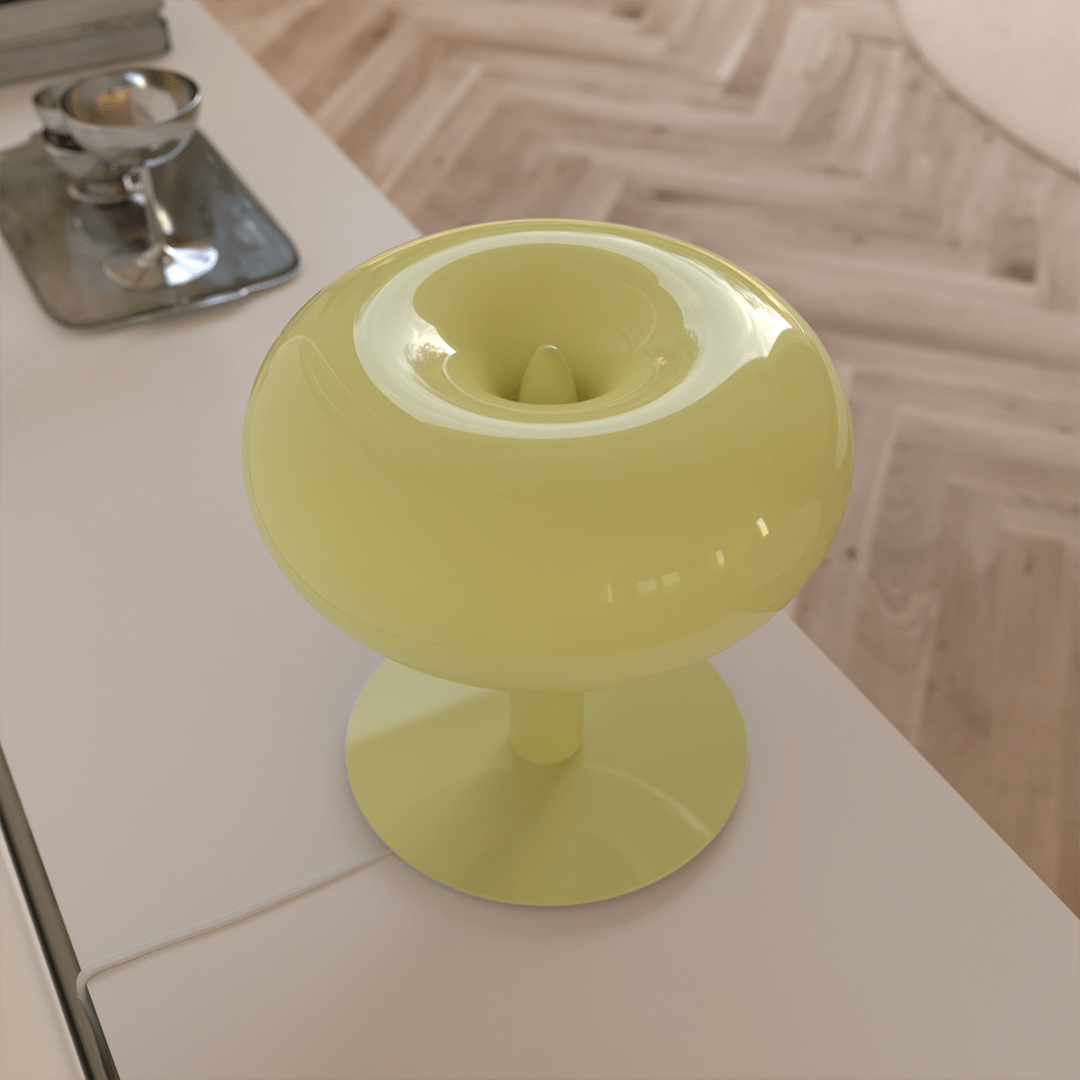Lámpara de Mesa Retro de Cristal con LED Táctil Regulable
