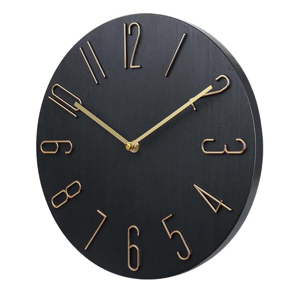 Reloj de Pared Redondo Silencioso Moderno, Casa y Oficina