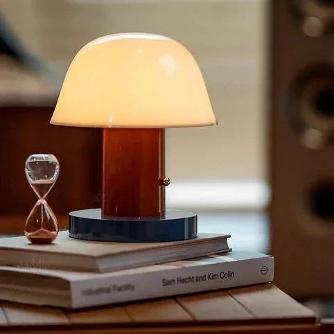 Lámpara de Mesa LED con Forma de Seta Moderna Recargable