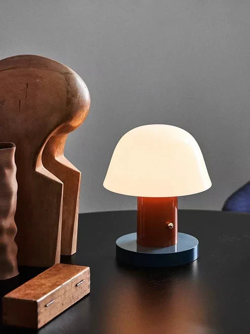 Lámpara de Mesa LED con Forma de Seta Moderna Recargable