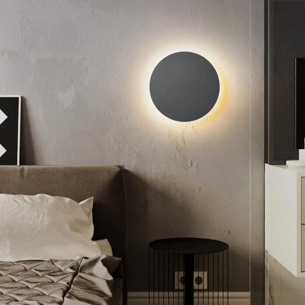 Aplique de Pared LED Redondo Minimalista Nórdico de 20 cm
