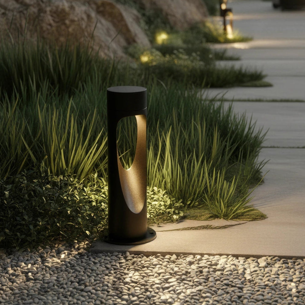 Lámpara de Pie LED para Exterior con Base Redonda, Jardín